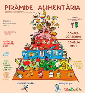 Bioalimals, Piràmide Alimentària