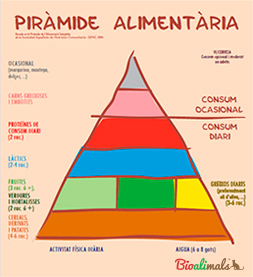 Bioalimals, piràmide alimentària.